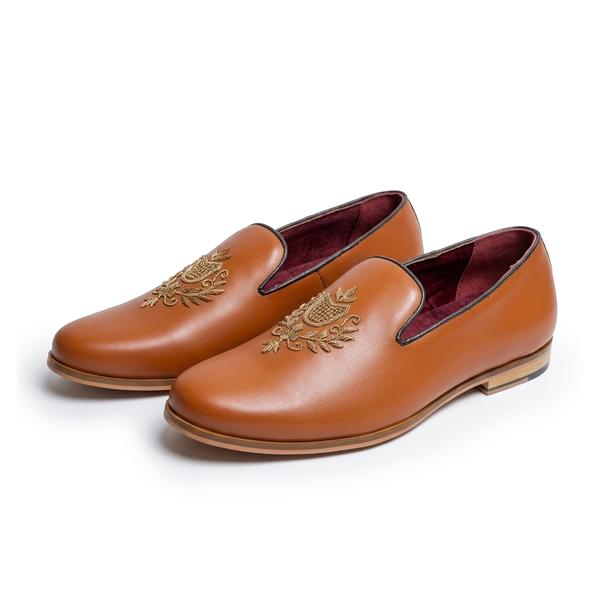 Jarjodi Crest Tan Loafer