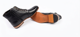 Regalstep Black Formal Lace-Up Ankle Boots