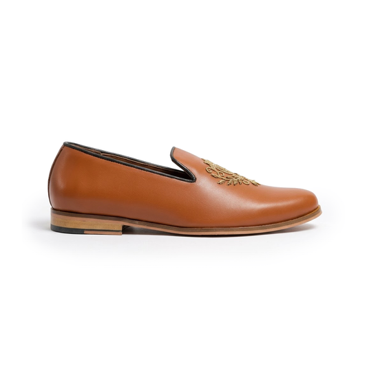 Jarjodi Crest Tan Loafer