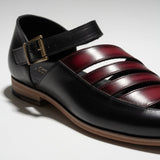 Modern Men’s Handcrafted Leather Cut-Out Monk Strap Sandal