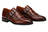Regalstep Brown Monk Strap Formal shoes for Man