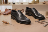 RegalStep Premium Men's Tan Leather Oxford Shoes