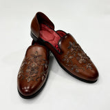 Premium Handcrafted Leather Mojris – Traditional Wedding & Festive Loafers