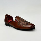 Premium Handcrafted Leather Mojris – Traditional Wedding & Festive Loafers
