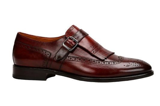 Regalstep Brown Monk Strap Formal shoes for Man