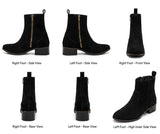 Velvet Chelsea boot